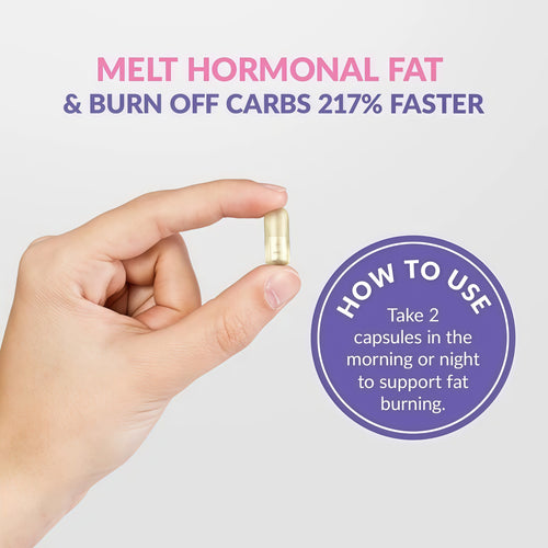 GLEEFULL SUPPS Meno Shred Fat Burner – Supports Metabolism & Helps Achieve Slimming Goals for Women